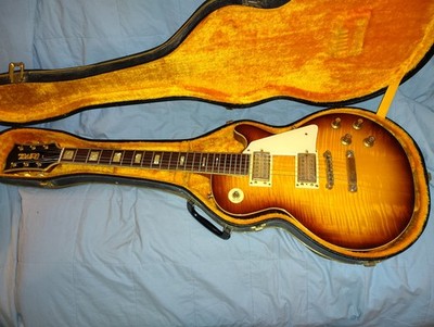 UNIVOX JAPAN LES PAUL EARLY 70'S SUNBURST ORIGINAL GIMMIE VG+ SHAPE 1 OWNER CASE