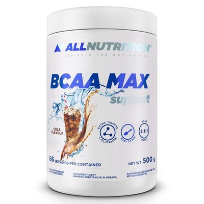 Allnutrition BCAA Max Support Cola 500g / 66 serv 10/26 + Samples