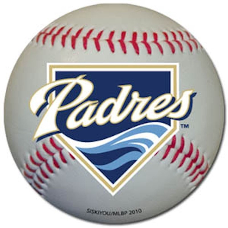 MLB Officially Licensed Ball Shaped Team Logo Magnet San Diego Padres