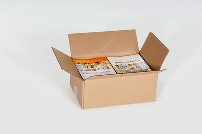 25 Boxes 14x8x6'' Multi-Depth Corrugated Shipping Boxes ECT-32 Kraft Cartons