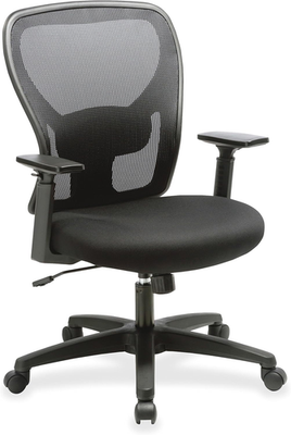 #ad #ad Soho Task Chair Mid Back Mesh Back with Fabric Seat Black $340.99