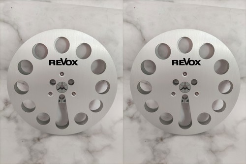 One Pair 7'' Gold Revox Tape Reel For PR-99 A77 B77 G36 Etc Tape Recorder - Picture 5 of 5
