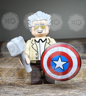 **NEW** 100% LEGO Marvel Universe Stan Lee Minifigure