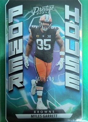 2024 Panini Prestige Power House#19 Myles Garrett Green Xtra Points