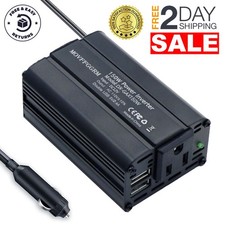 150W Convertidor De 12V DC a 110V AC y USB Para Carro Inversor Potencia Portatil