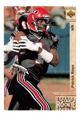 Patrick Rowe 1992 Upper Deck #19 Cleveland Browns RC Football