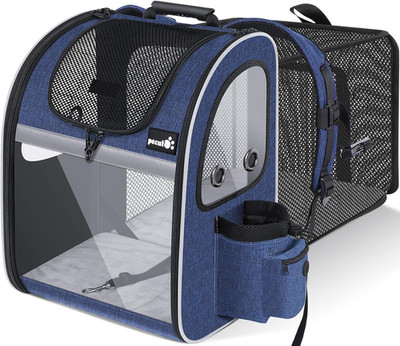 Pecute Haustier Rucksüke Für Hund Und Katze Mit Front Opening Transparente Fenst