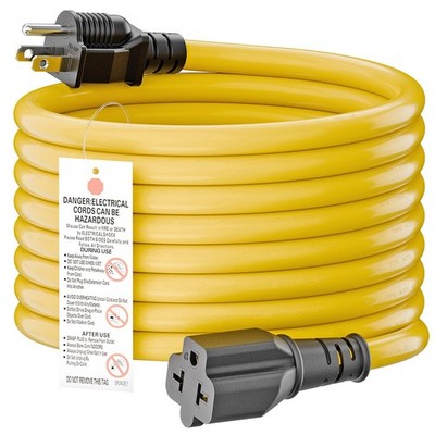 [15-Feet] NEMA 5-15P to 5-15R/ 5-20R/ 6-15R/ 6-20R AC Adapter, Plugrand 12AWG...