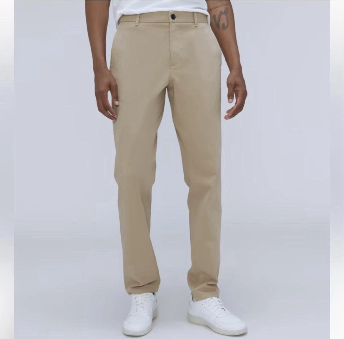 Everlane Men's The Performance Slim Chino Pants 33x28 Trench Khaki NWT