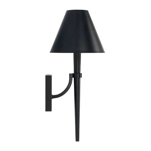 Capital Holden 18 3/4" High Matte Black Metal Wall Sconce - Picture 6 of 7