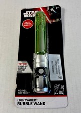 Star Wars Lightsaber Bubble Wand Yoda Green Light Up Toy Little Kids NEW Sealed