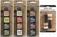 Ranger Tim Holtz Distress Mini Ink Pad Kits 10, 11, 12 and Mini Ink Blending