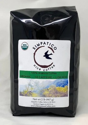 Simpatico Organic Low Acid Half-Caff Coffee - Ground