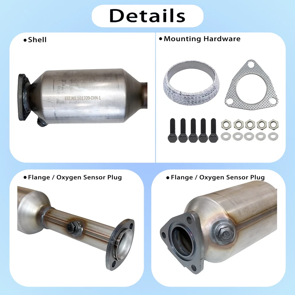Convertidores catalíticos para Honda CRV CR-V Odyssey Isuzu Oasis 1996-2001 2,0 L 2,2 L Foto 2 de 4