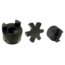 L095 5/8" to 1" L-Jaw Coupling Set w/ Rubber Spider Coupler LO95