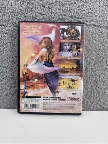 Final Fantasy X (Sony PlayStation 2, Black Label) CIB WORKING w/REG - Afbeelding 2 van 9