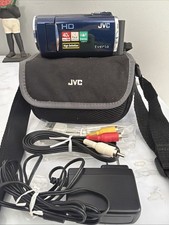 JVC GZ-HM30AU HD Everio Camcorder, Blue. w/Battery, Charger, Case. Tested