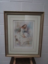 Lovely Large Gordon King Candlelight Hand Signed Ltd  Ed  Lithograph Print