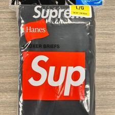 Supreme X Hanes Boxer Briefs Size L - Pack of 4