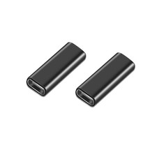 Accessonico USB C Female to Coupler, 2Pack 3.1 Type C Black