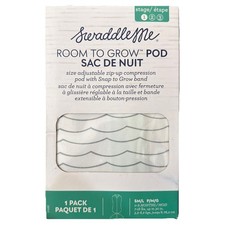 Swaddle Me Room to Grow Pod 0-6 Months, 7-18lb 30 inch 1-Pack Teal Waves NEW