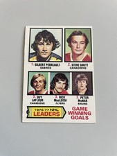 1977/78 OPC Hockey Game Winning Goals Leaders Card # 7 In Excellent Condition