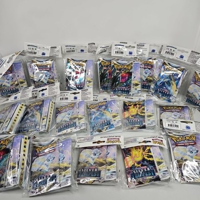 Pokemon TCG: Sword & Shield Silver Tempest Mini Portfolio Booster Pack Lot X 19!
