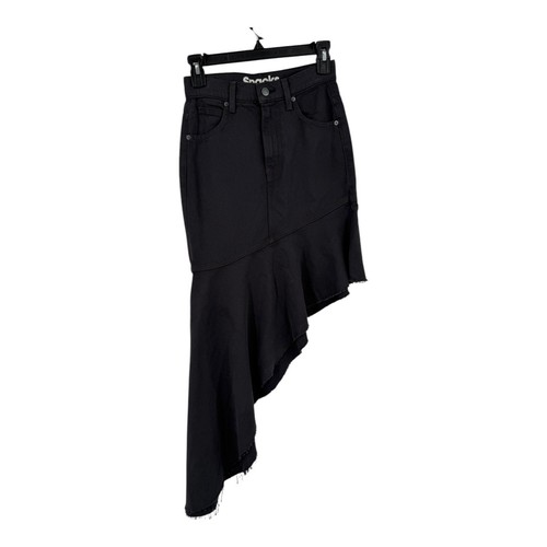 Mother Snacks! skirt Asymmetric denim gray size 24