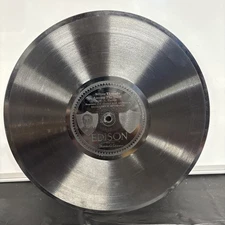 3 Vtg Thomas Edison Thick Record 10"