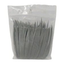 100pk Archery Arrow Feathers 5" Left Wing: Parabolic Gray