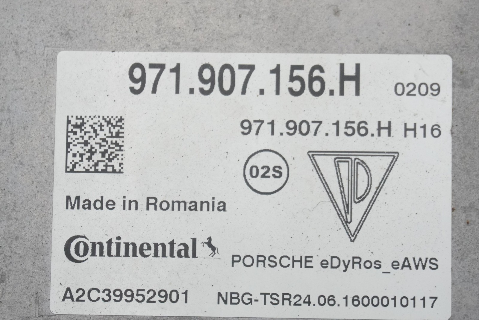 Bentley Bentayga Air suspension module P/N 971907156H