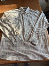 Kinloch Anderson Scotland Mens Plaid Button-Down Shirt Medium Long Sleeve Casual