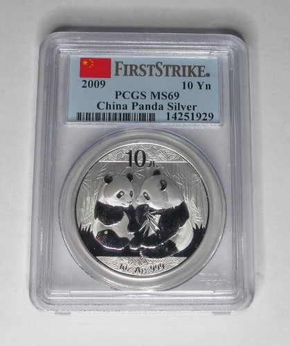 2009 China 10 Yuan * Silver Panda * PCGS MS69 * FirstStrike * KM# 1910