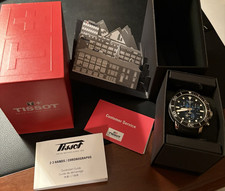 Tissot Seastar Chronograph Diver Watch Blue D...