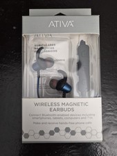 NEW Ativa Wireless Magnetic Earbuds Blue Blue...