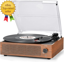 Vinyl Record Player with Speakers Vintage Turntable for Vinyls Records