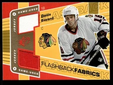 2007-08 SPx Flashback Fabrics Denis Savard Chicago Blackhawks #106