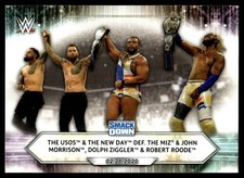 2021 Topps WWE The Usos & The New Day def. The Miz & John Morrison, Dolph