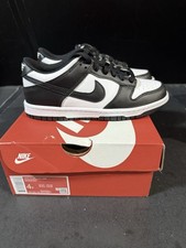 Youth Nike Dunk Low GS Shoes Black/White Color Block Panda Padded, CW1590-100 4Y