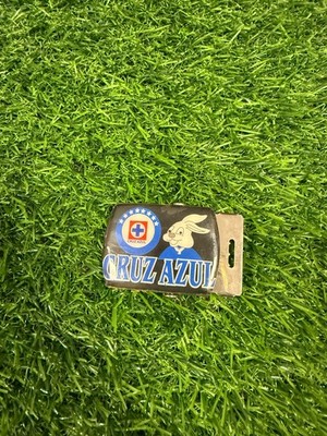 Liga MX Cruz Azul Logo And Rabbit Mascot Belt Buckle