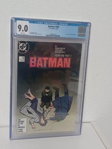 BATMAN #404 (DC, 1987) CGC Graded 9.0 ~ FRANK MILLER ~ YEAR ONE ~ White Pages