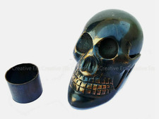 Antique Brass Skull Head Solid handle For Cane Walking Stick Vintage Best Gift