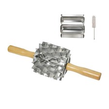 42-Hole Stainless Steel Doughnut Cutter, Replaceable Roller Blade, Doughnut C...
