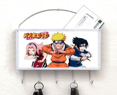 Naruto mailbox, mail organizer, key holder, wall mount