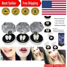 3 Pairs Vampire Teeth Fangs Cosplay Props - Perfect for Halloween  Parties