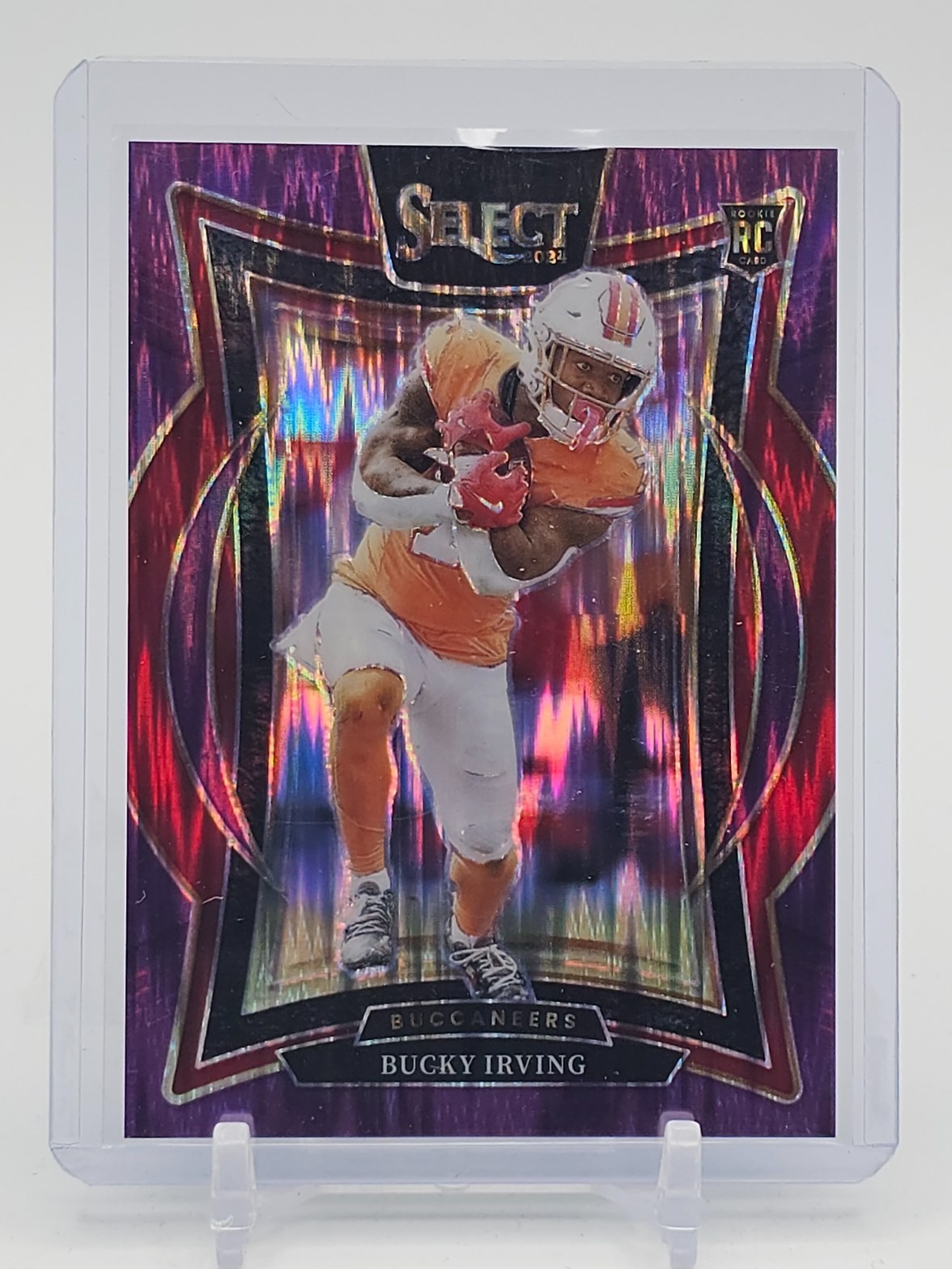 BUCKY IRVING 2024 SELECT CONCOURSE ROOKIE PURPLE SHOCK /360 #4 BUCCANEERS Q3078