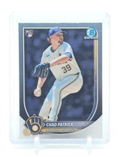 CHAD PATRICK 2025 BOWMAN CHROME ROOKIE RC #28 MILWAUKEE BREWERS Q3108