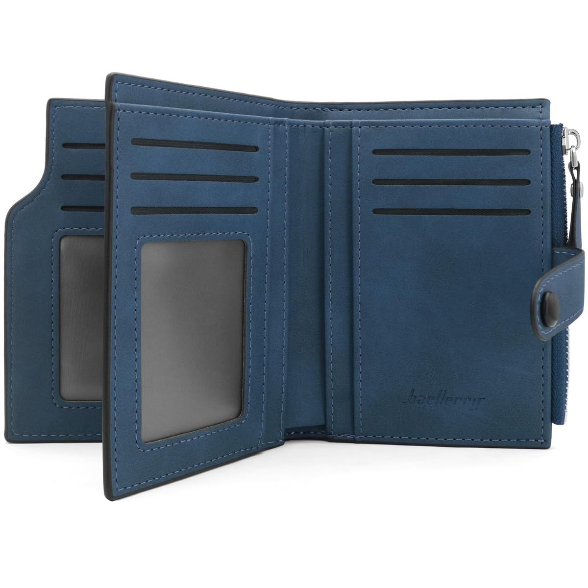 Slim RFID Blocking Bifold Leather Wallet For Men - Credit Card Holder PU-image