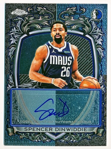 2025 Topps Chrome Spencer Dinwiddie Signature Style (RAW)