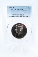 2005-S PCGS PR69DCAM Kennedy Half Dollar Proof 50C